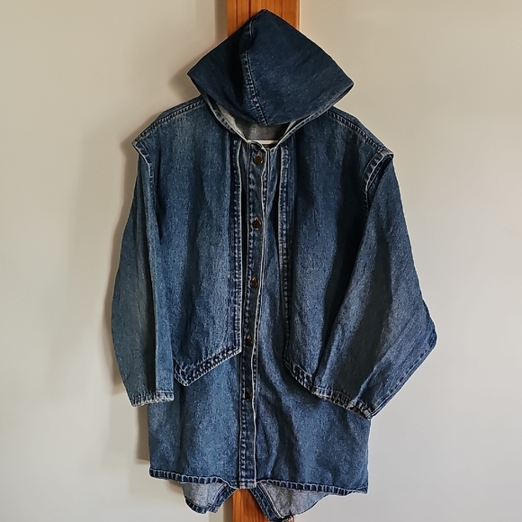 Other - Classic Blue Denim Hooded Jacket